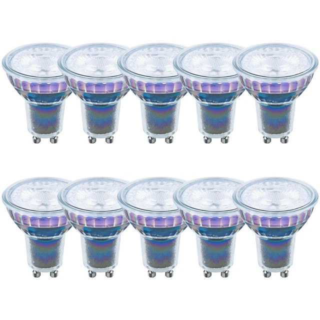 10 x LED Lampe Glas Reflektor 5,5W = 50W GU10 345lm warmweiß DIMMBAR UVP 89€