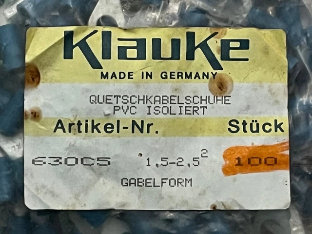 KLAUKE Kabelschuhe Konvolut mit mindestens 300 Stück