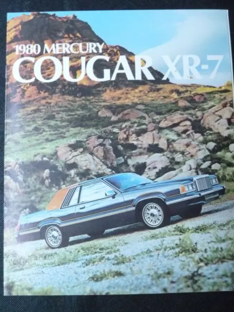 1980 Mercury COUGAR XR-7 Automobile Dealer Sales Brochure