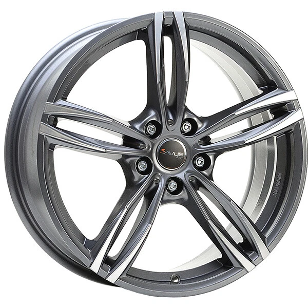 Jantes Avus AC-521 8.5x19 Pour Audi S6 - Noir Poli, 5x112, Déport 48mm, Neuves Sous Boîte