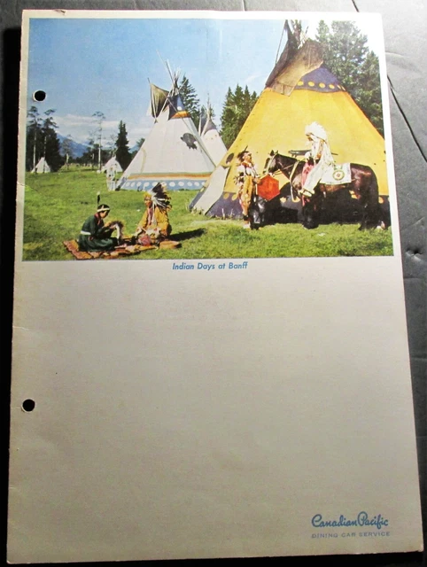 Canadian Pacific Railway 1955 Railroad Dining Car Dinner Menu The Mountaineer Canadian Pacific Railway 1955 Railroad Dining Car Dinner Menu The Mountaineer