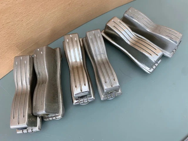 Lot 6 LUDWIG Small Bowtie Classic LUG CASING Parts Club Date Pioneer 60s Vtg Tom