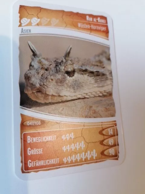 Sammelkarten Netto Ozeanien 4 Nr. 47  Rub Al-Khali Wüsten-Hornviper