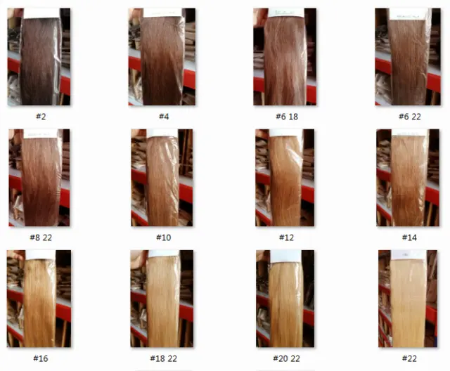 22"-26" Remy Human Hair Weft Extensions Straight 100g Real Actual Colors