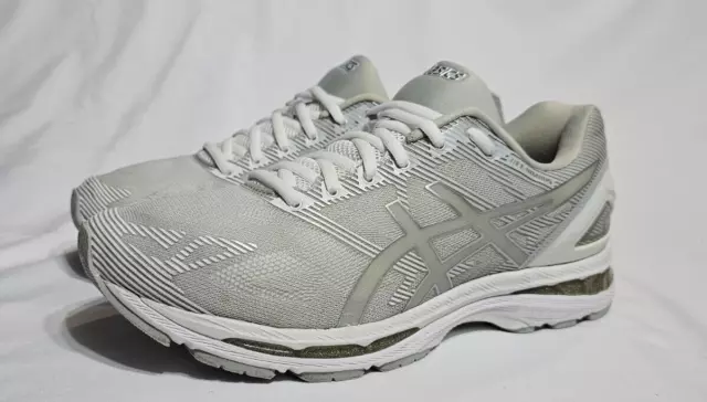 Asics Gel Nimbus 19 Running Shoes T700N Mens Size 10 M Grey Silver White