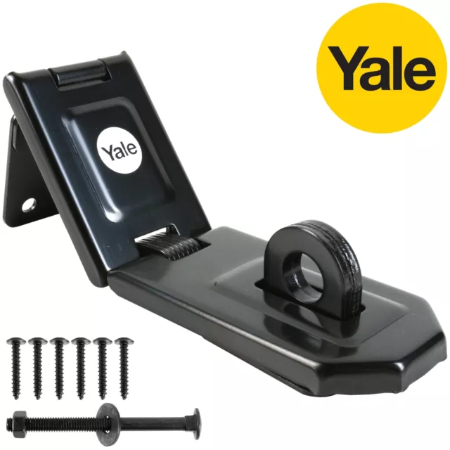 Yale HASP & STAPLE Double Flexible Hinge Offset High Security Door Padlock Lock