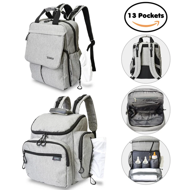 Mommy Bag Diaper Bag Waterproof Large Capacity Baby Changing Land US Shipping