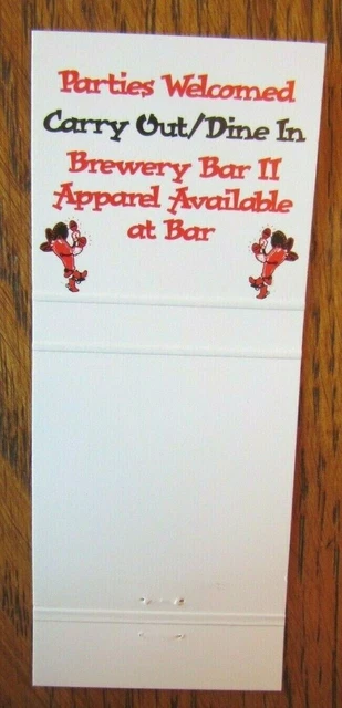 Brewery Mexican Brew Pub Matchbook Matchcover (Denver, Colorado) -E1 3