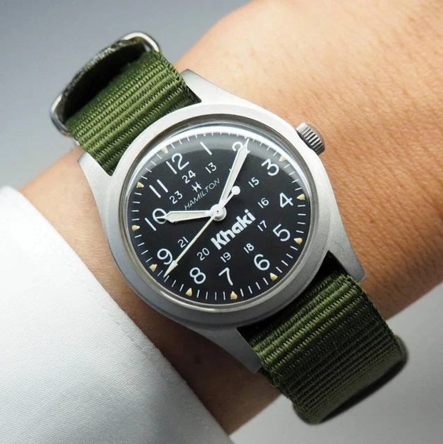 HAMILTON KHAKI HAND-WOUND MenS Watch R-S Overhauled Vintage Italic