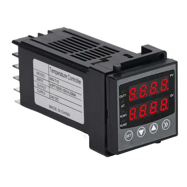 DIGITAL TEMPERATURE CONTROLLER With Alarm Intelligent PID Control Dual ...
