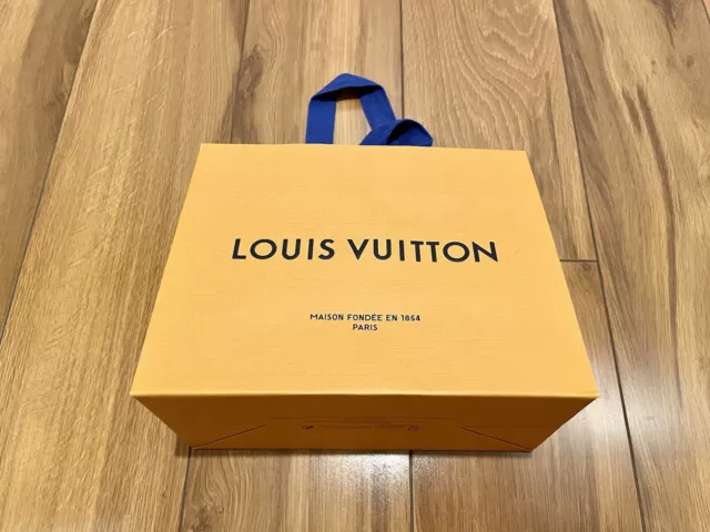 LOUIS VUITTON Authentic Shopping Paper Gift Bag Small Orange 8.5” x 7” X 4.5