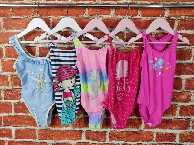 PACCHETTO RAGAZZE ETÀ 5-6 ANNI DEBHAMS ZOGGS ecc COSTUME DA BAGNO CAMPANELLO ESTATE 116CM