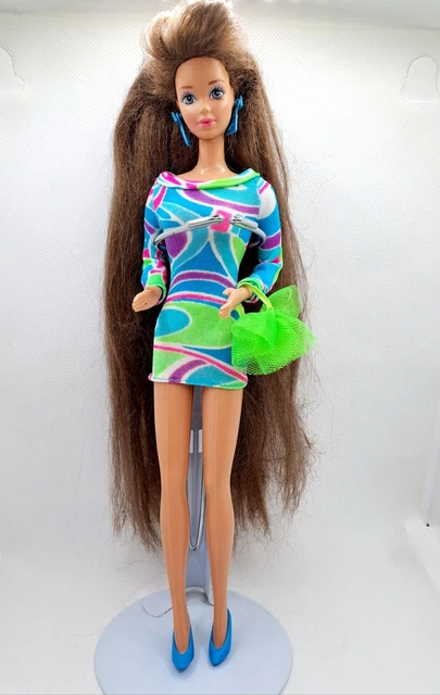Barbie Whitney Totally Hair - Mattel 1991 - Ref 7735 - Malaysia - Complète Avec Accessoires