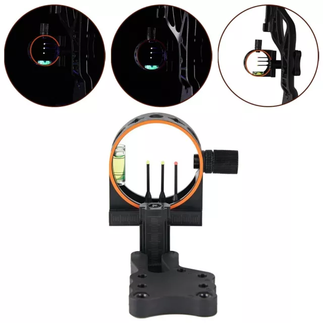 Upgrade Your Setup with this Sleek Black Bow Sight Perfect for Shootand Hunting
