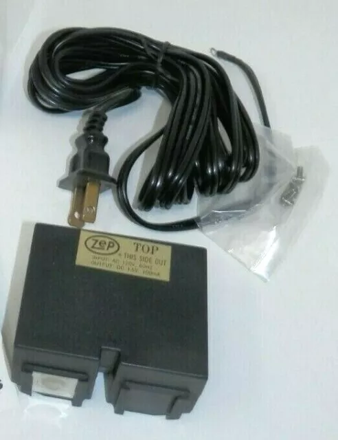 Zep Scentinel AC/DC Power Converter 646601 - Cord Wall Plug New NOS