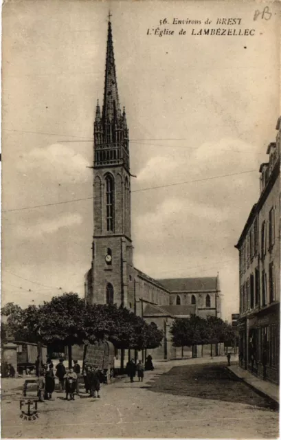 CPA AK Env. de BREST - THE CHURCH OF LAMBEZELLEC (458106)