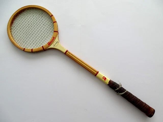 Raquette de tennis en bois bancroft spécial youth modèle années