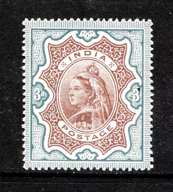 1895 India Sg108 Unmounted Mint, Cat £90 3 Rupees, Qv, India,Indian States