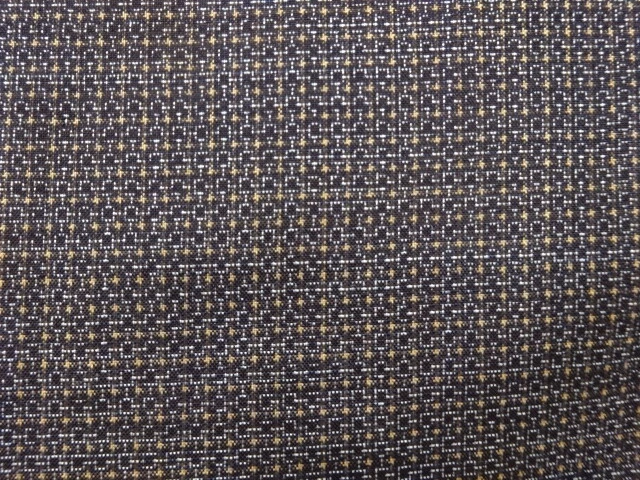 6140269: Japanese Kimono / Antique Mens Kimono / Doro Oshima Tsumugi
