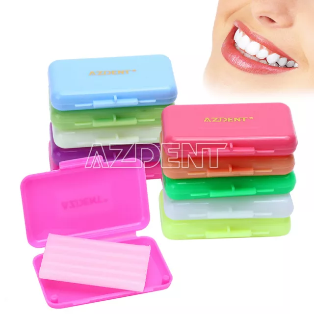AZDENT 20Kits Orthodontic Dental Wax 10 Scents for Braces Gum Irritation Clinic