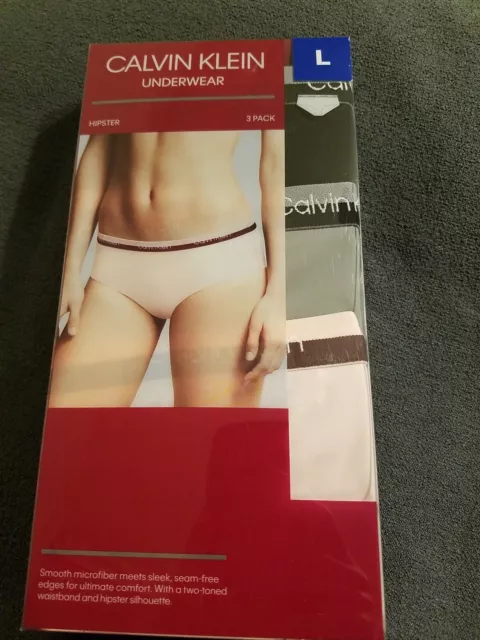 Calvin Klein Underwear Women Hipster Panties 3 Pack Microfiber