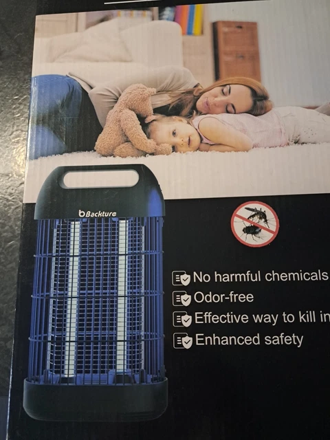 Elektrischer UV LED Insektenvernichter Lampe Fliegen Mücken Falle Steckdose.