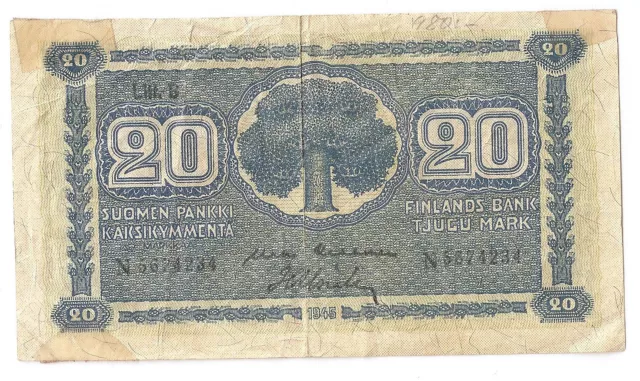 Finland 20 markka 1945