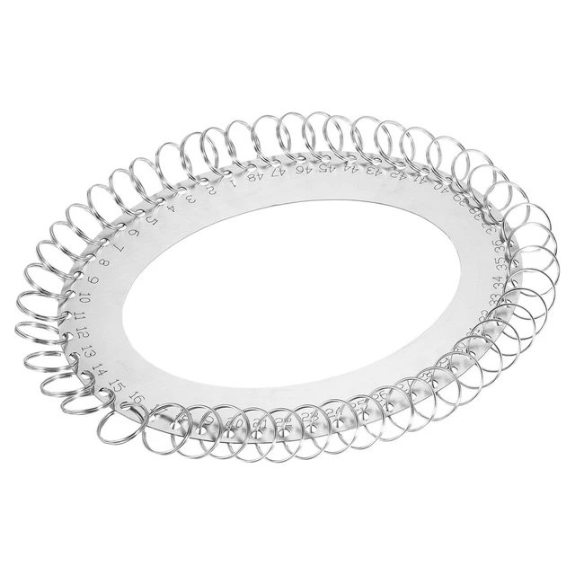48 Anillos Inoxidable Acero Llavero Organizador, 2uds Portátil Llavero Gestión