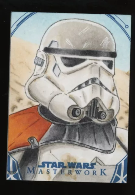 2018 Star Wars Masterwork Sketch Card STORMTROOPER DOUG SNODGRASS 1/1