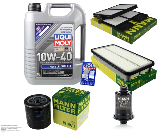 Motor Ölwechselset LIQUI MOLY Öl 4Takt 10W-40 Street 3L + HF112