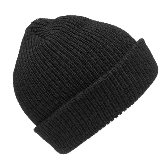 3Peaks Bogong Beanie Kids Knitted 100% Wool 3m Thinsulate Lining Hat Black