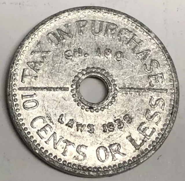 # C1355    STATE of WASHINGTON TAX   TOKEN,   TAX ON PURCHASE