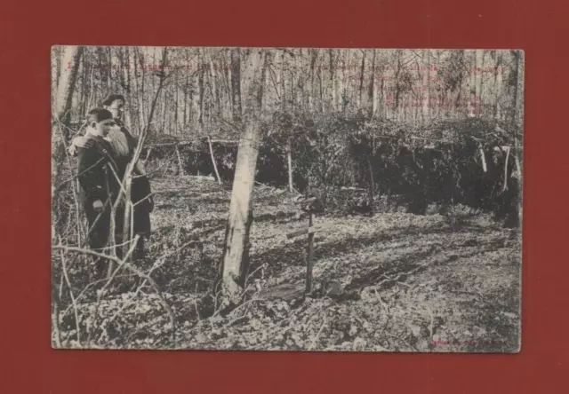 Trench-Shelter and Tombs of Dead Soldiers between Herimenil and Fraimbois.. (H5567)