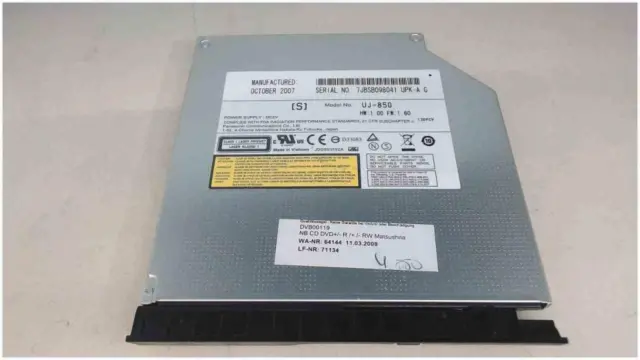 DVD Brenner Writer & Blende UJ-850 AT/IDE Clevo Hyrican M66JE -2