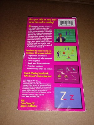 VHS ROCK 'N Learn  Alphabet VHS Rare Educational video tape ages 25