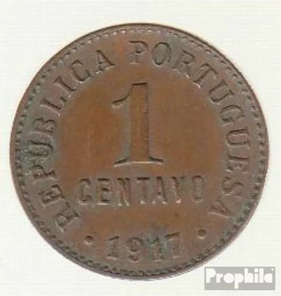 Portugal KM-No.: 565 1918  Bronce  1918 1 Centavo escudo de armas