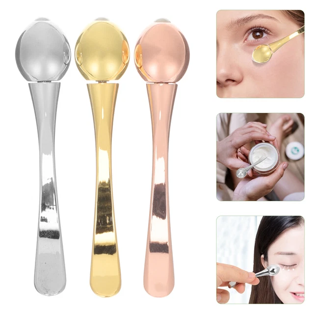 Lápiz de crema para ojos espátula de crema para ojos varita mágica varita de masaje para ojos metal
