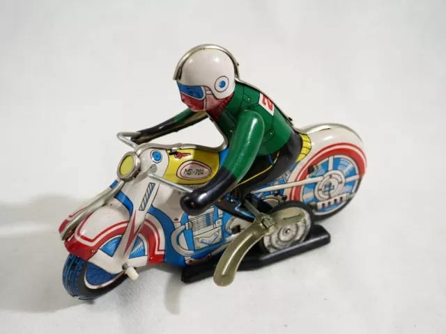 MS 702 Chine Motorcycle moto en tôle moteur clé 18,5 cm clockwork