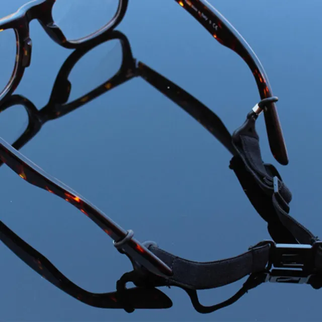 Correa de gafas suave tacto elástica ajuste universal correas de poliéster