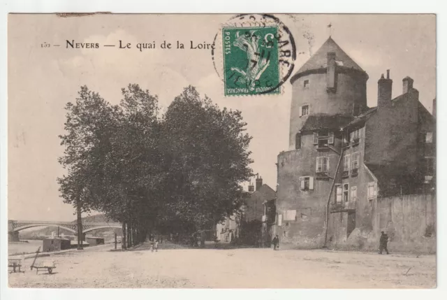 NEVERS - Nievre - CPA 58 - le quai de la Loire