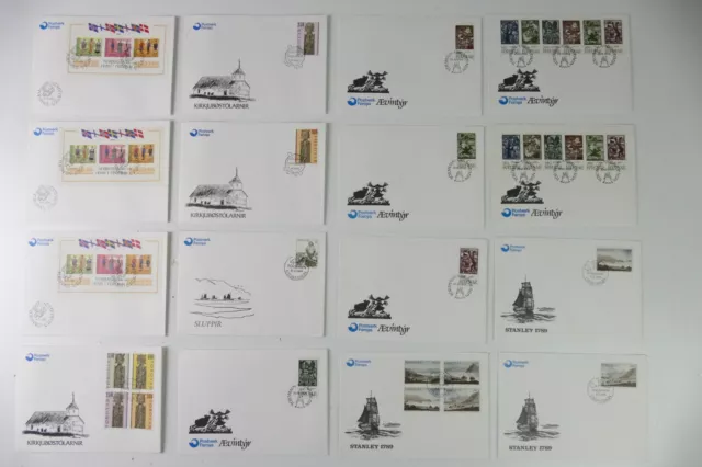 Welt 16 Briefe Umschläge FDC Sonderstempel Briefmarken  etc  K-3835