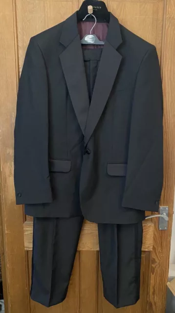 SKOPES Tuxedo Dinner Suit Black Jacket 40 Regular Trousers 34 Formal Black Tie