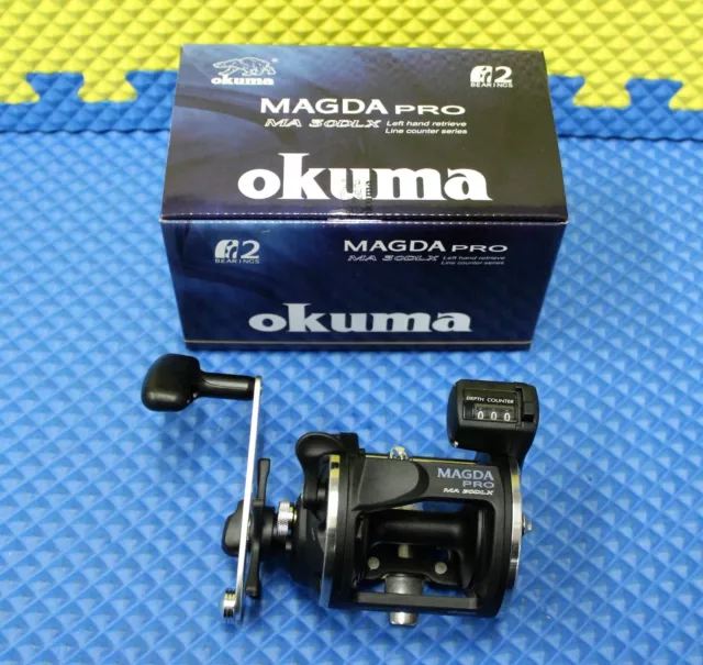 OKUMA MAGDA PRO MA 30DLX LEFT HANDED Trolling Reel with Line Counter $47.79  - PicClick