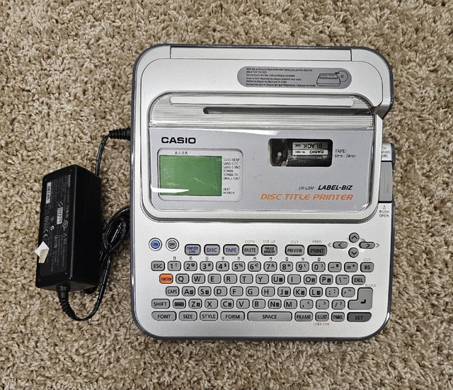 Casio Label Biz Disc Title Printer CW-L300 Works!!