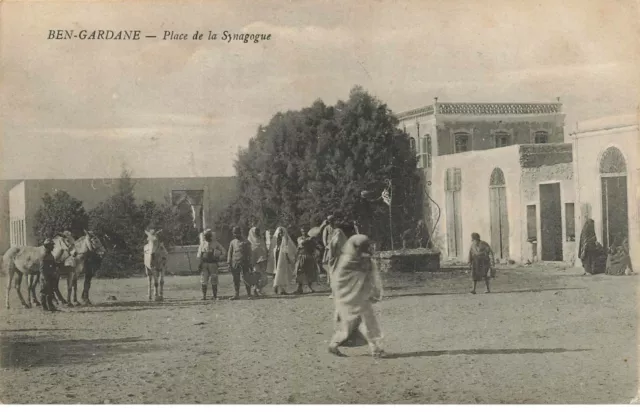 Tunisie #Fg40804 Ben Gardane Place De La Synagogue Judaica