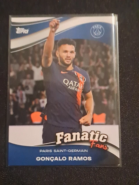 Carte Gonçalo Ramos PSG Topps Fan Set 2023-24 – Parallèle Lazer – Ligue 1