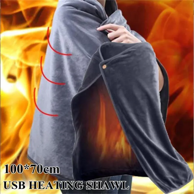 hommes Enveloppement de châle chauffé par USB Couverture chauffante électrique