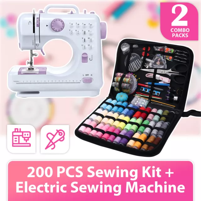 Electric Sewing Machine Portable Crafting Mending Machine 12 Built-In Stitches