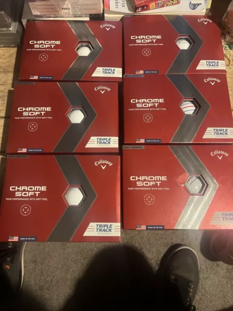 Callaway Chrome Soft TRIPLE TRACK (72 Golf Balls) 6 Dozen Brand New