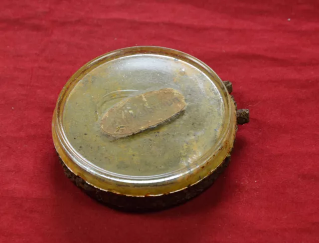 German WW2 Wehrmacht soldier shoe polish Tin Box War Relic